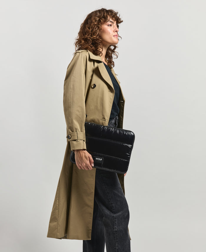 Wouf Black Glossy Laptop Sleeve 13" & 14"