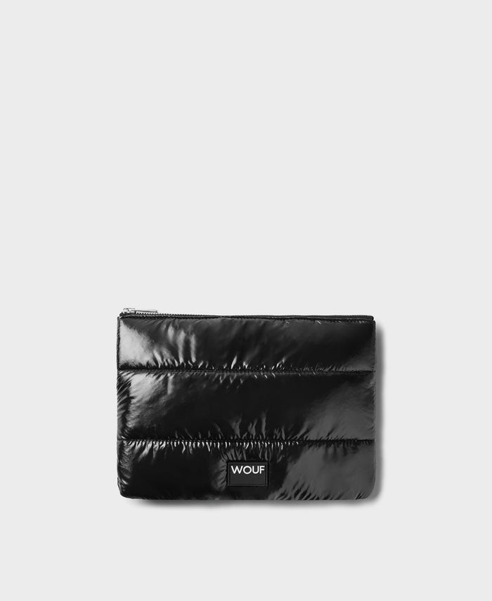 wouf Black Glossy Pouch