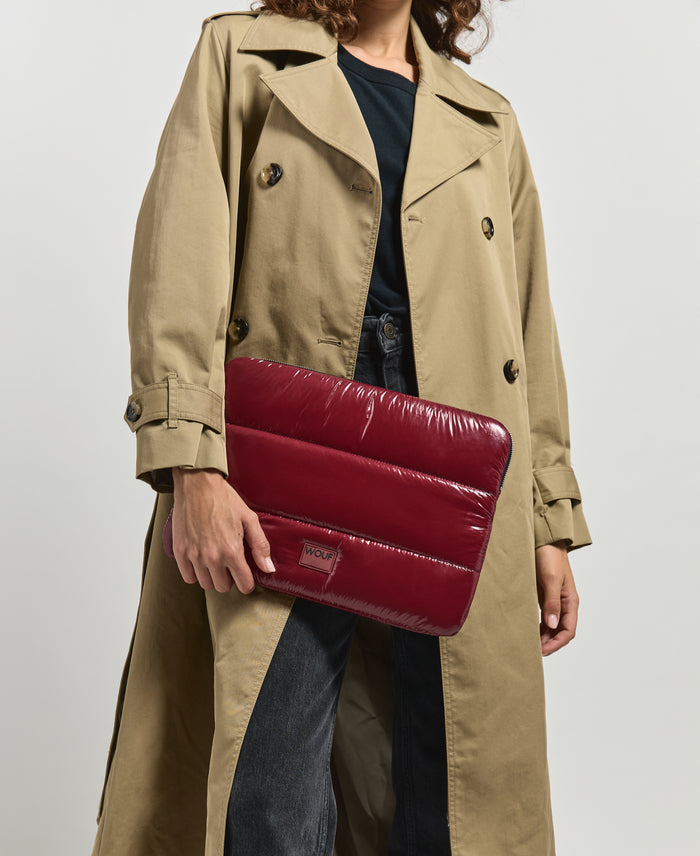 Wouf Burgundy Glossy Laptop Sleeve 13&14