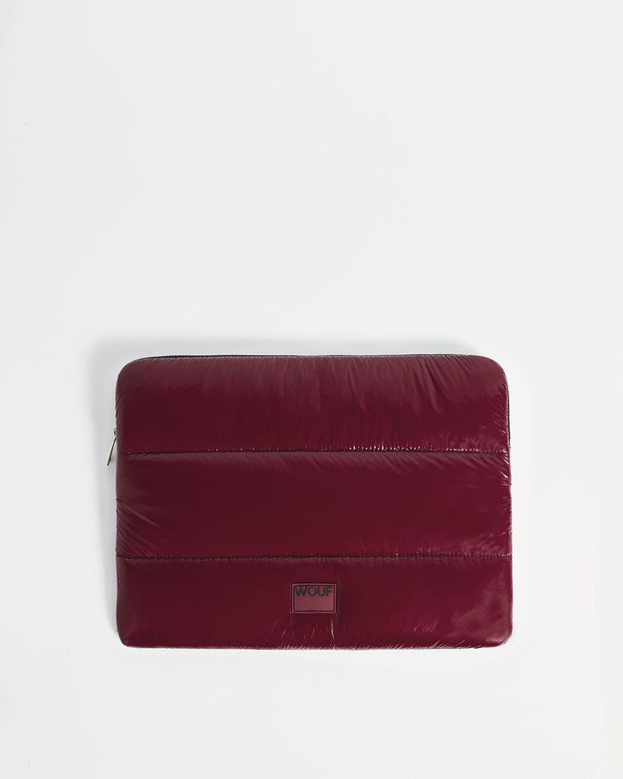 wouf Burgundy Glossy Laptop Sleeve 13&14