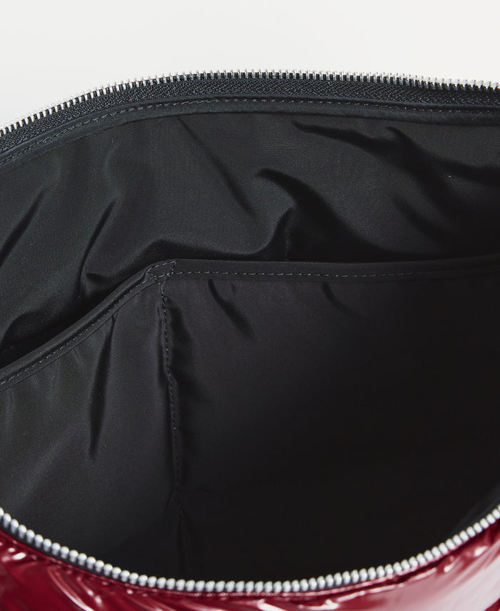 Wouf Burgundy Glossy Large Crossbody Bag