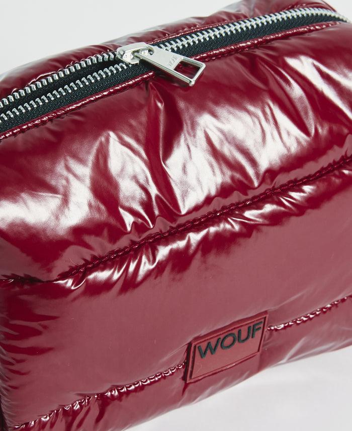 Wouf Burgundy Glossy Toiletry Bag