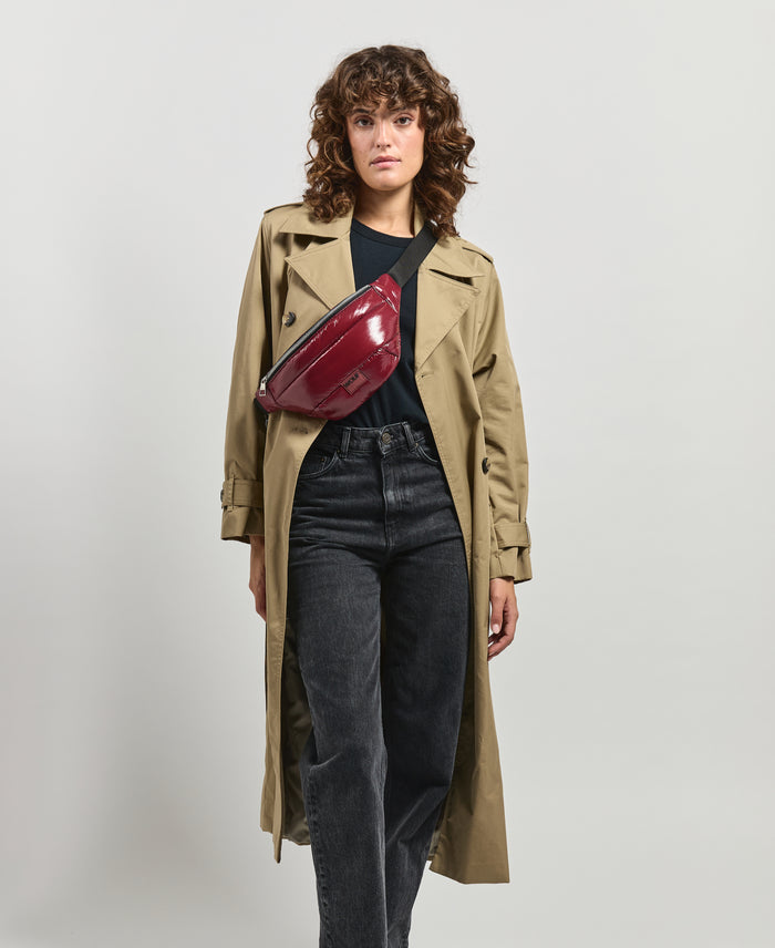 Wouf Burgundy Glossy Waistbag