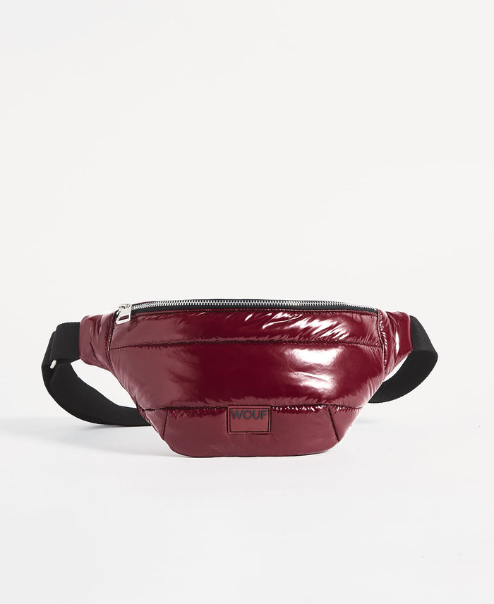 wouf Burgundy Glossy Waistbag
