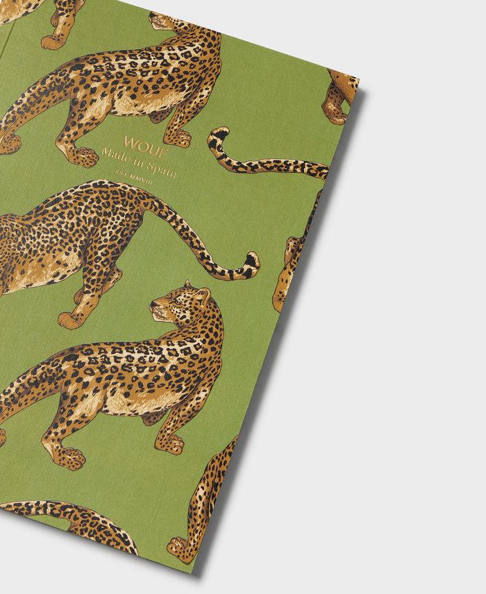 Wouf Olive Leopard A5 Paper Notebook