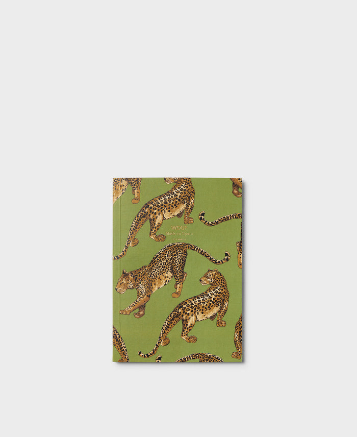 wouf Olive Leopard A5 Paper Notebook