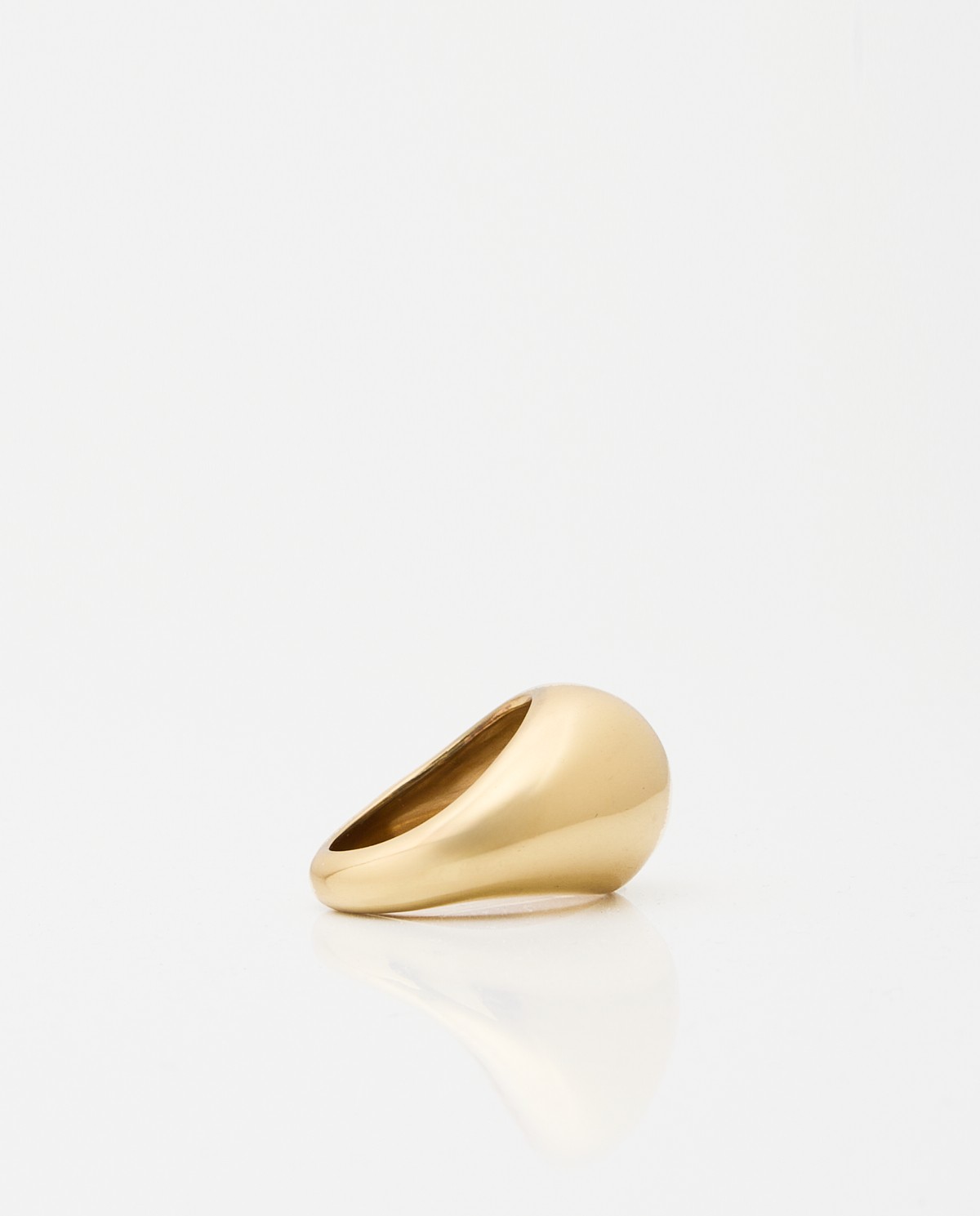 Yerse Anillo Ovalado Dorado