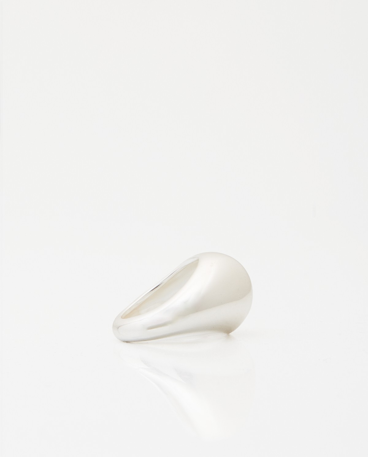 Yerse Anillo Ovalado Plateado