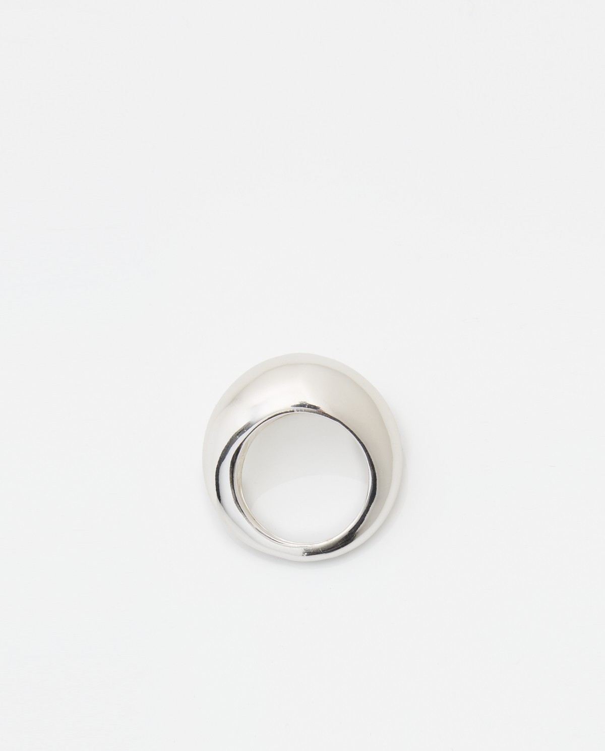 Yerse Anillo Ovalado Plateado