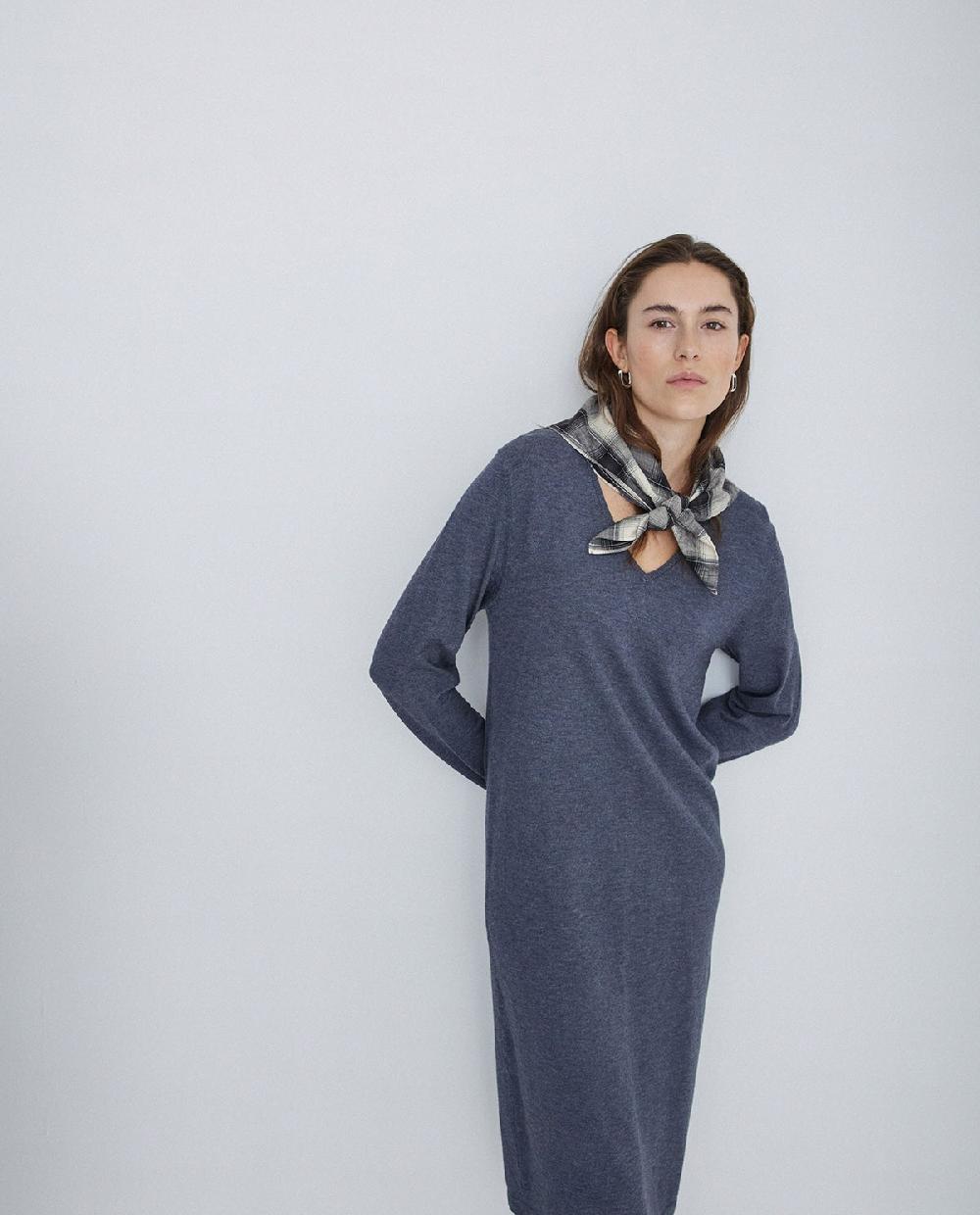 Yerse Bandana Algodón Cuadros Negro