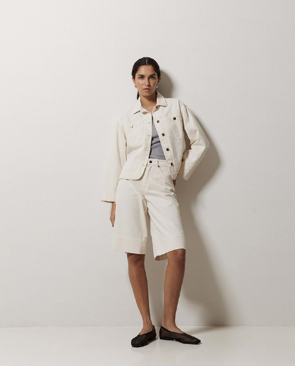 yerse Bermudas denim crudo