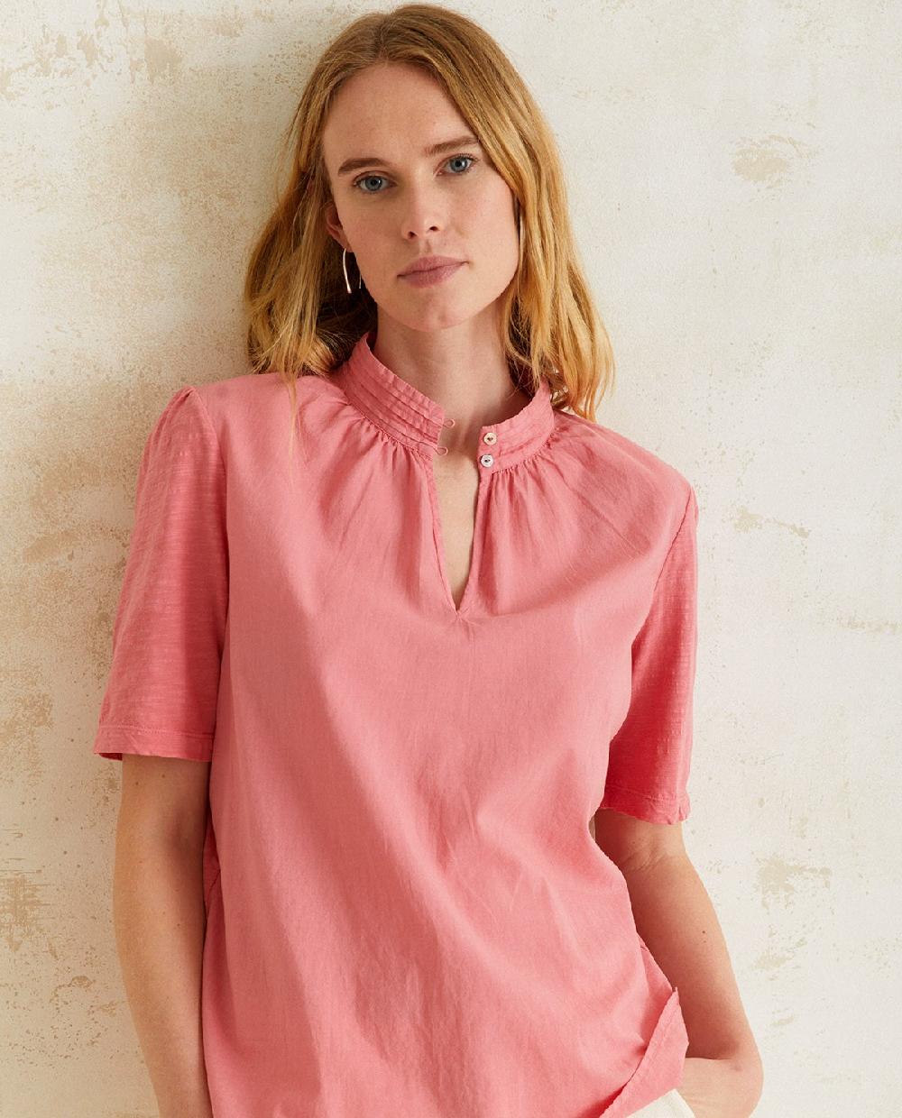 yerse Blusa algodón orgánico rosa