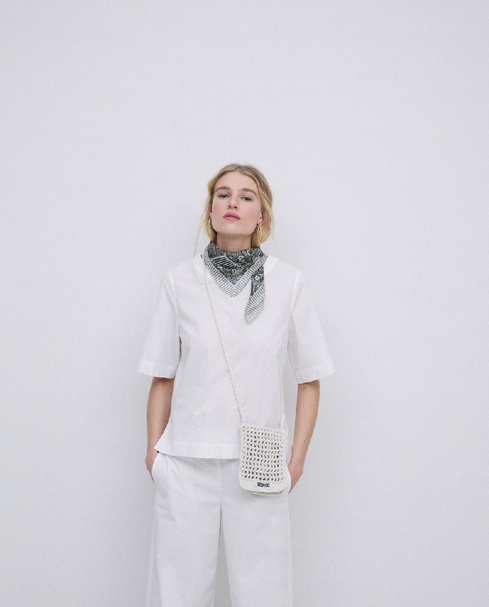 Yerse Bolso Handmade De Crochet Crudo