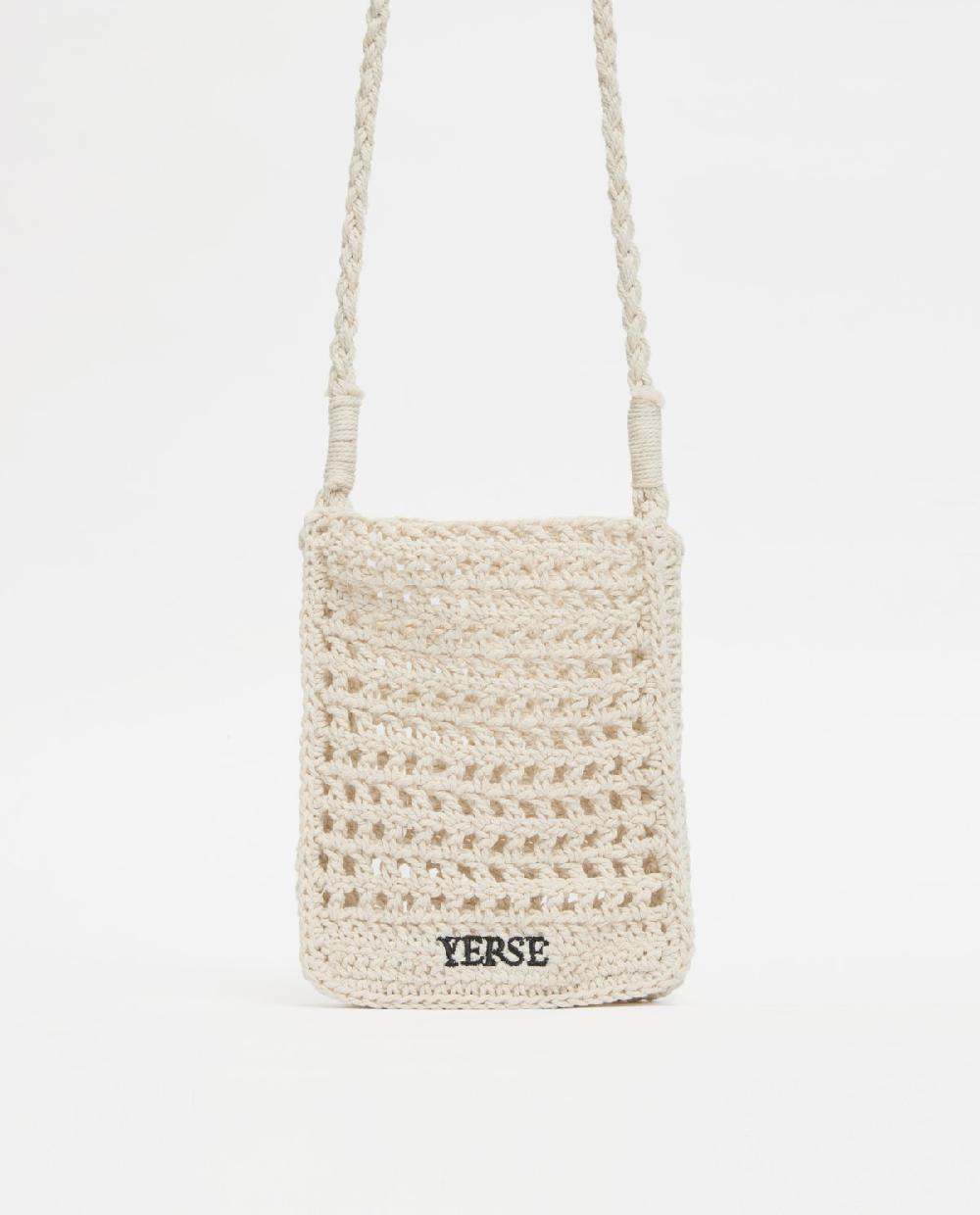 Yerse Bolso Handmade De Crochet Crudo
