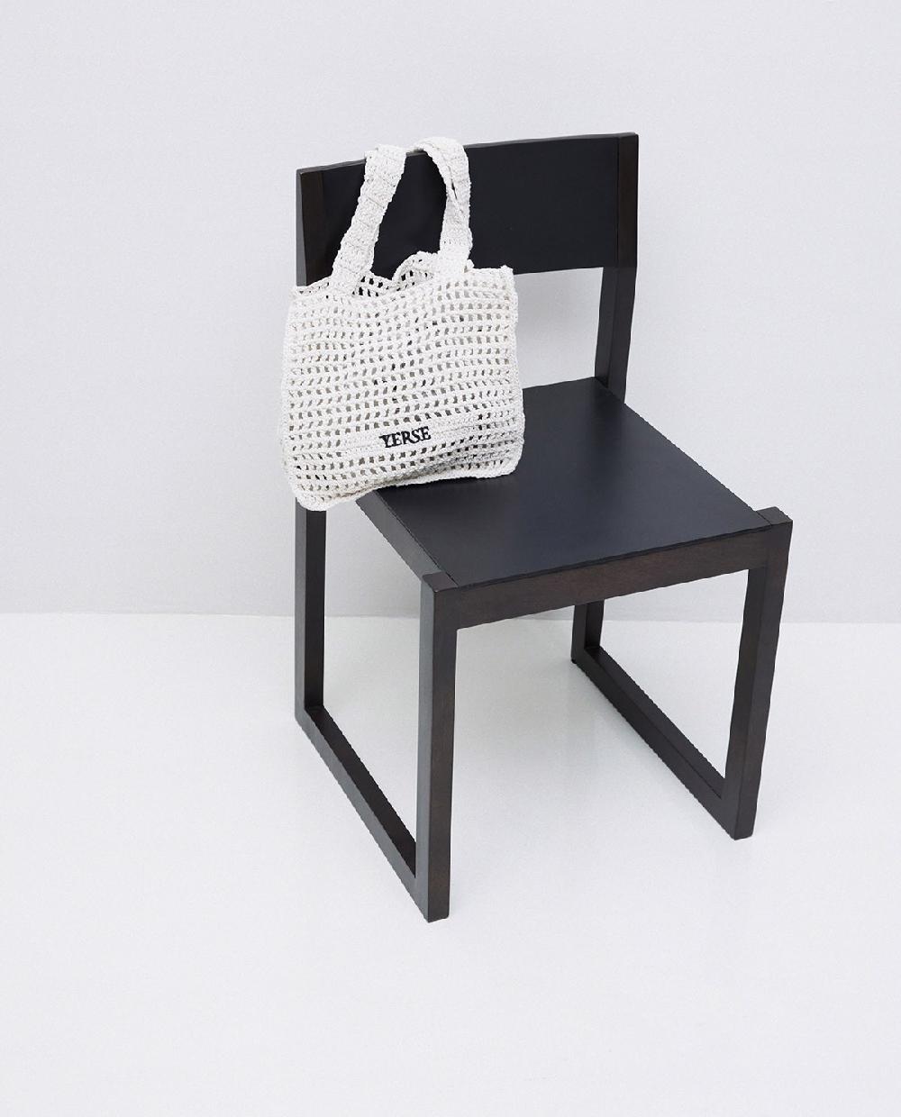 Yerse Bolso Handmade Macramé Crudo