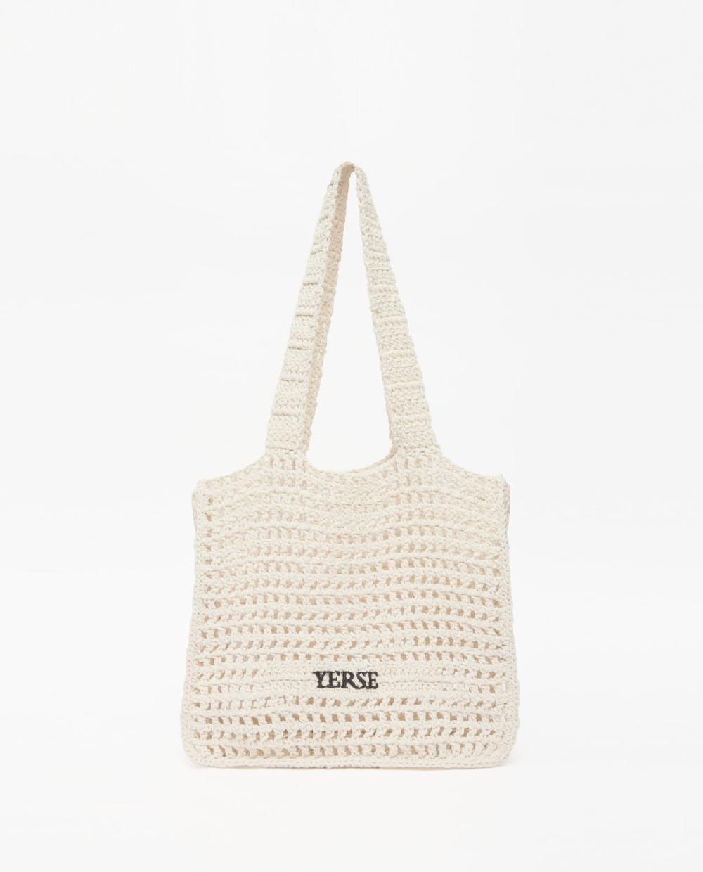 Yerse Bolso Handmade Macramé Crudo
