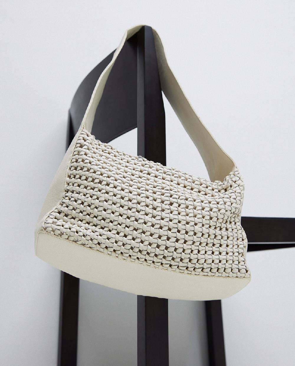 Yerse Bolso Handmade Piel Trenzado Crudo