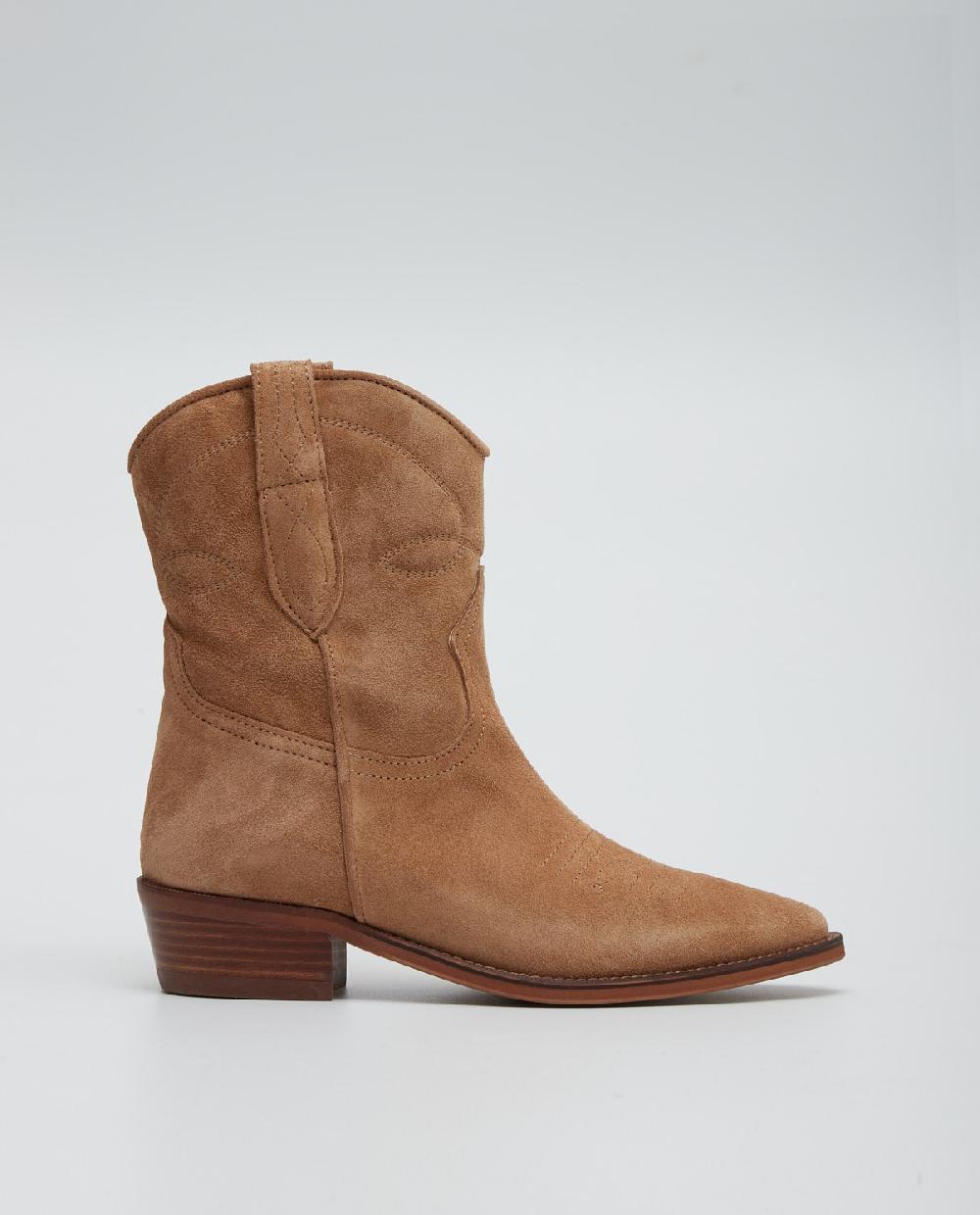 Yerse Botín Campero Piel Camel