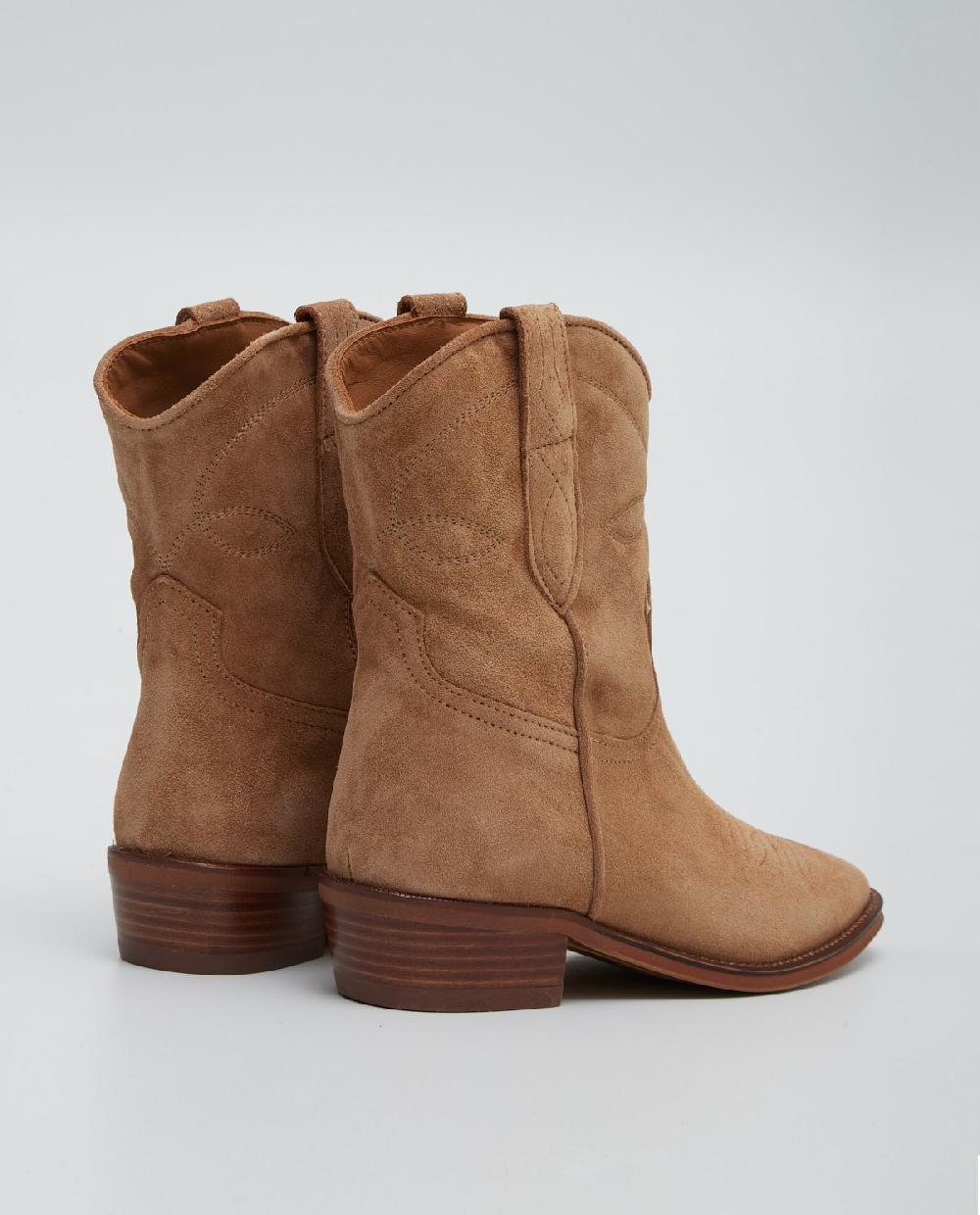 Yerse Botín Campero Piel Camel