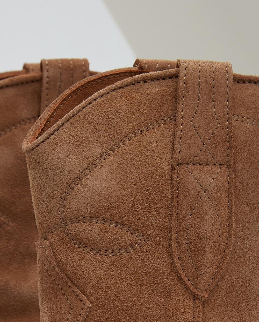 Yerse Botín Campero Piel Camel