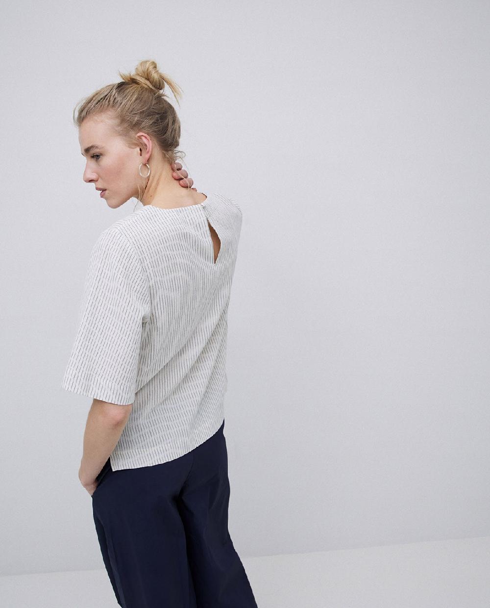 Yerse Camisa Abrochado Espalda Crudo