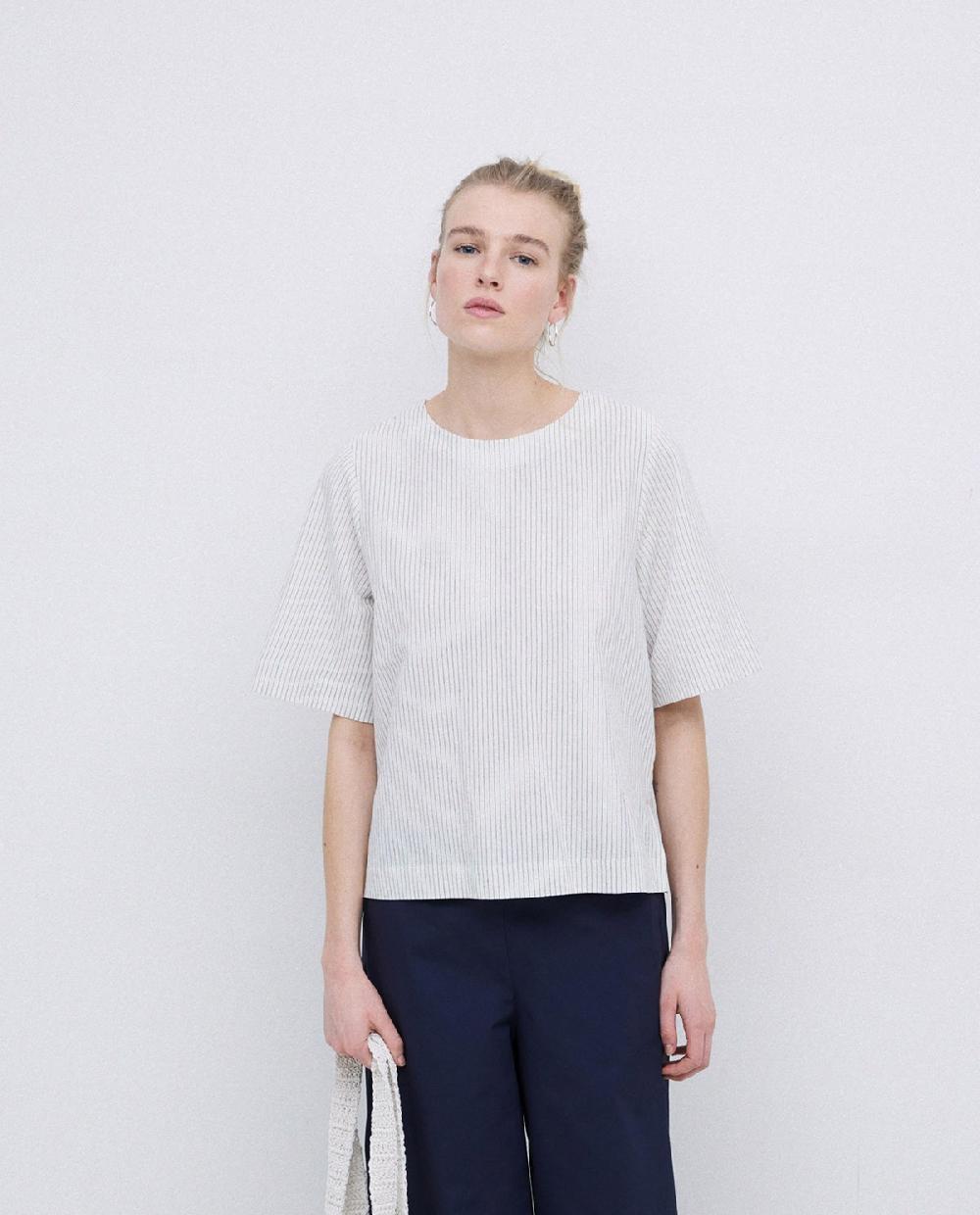 Yerse Camisa Abrochado Espalda Crudo