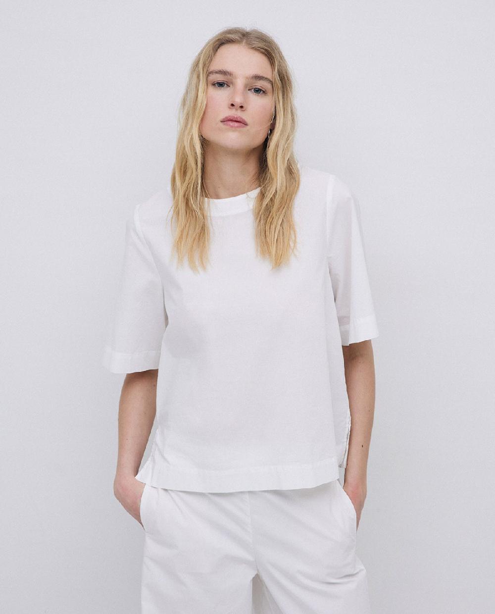 Yerse Camisa De Popelín Blanco