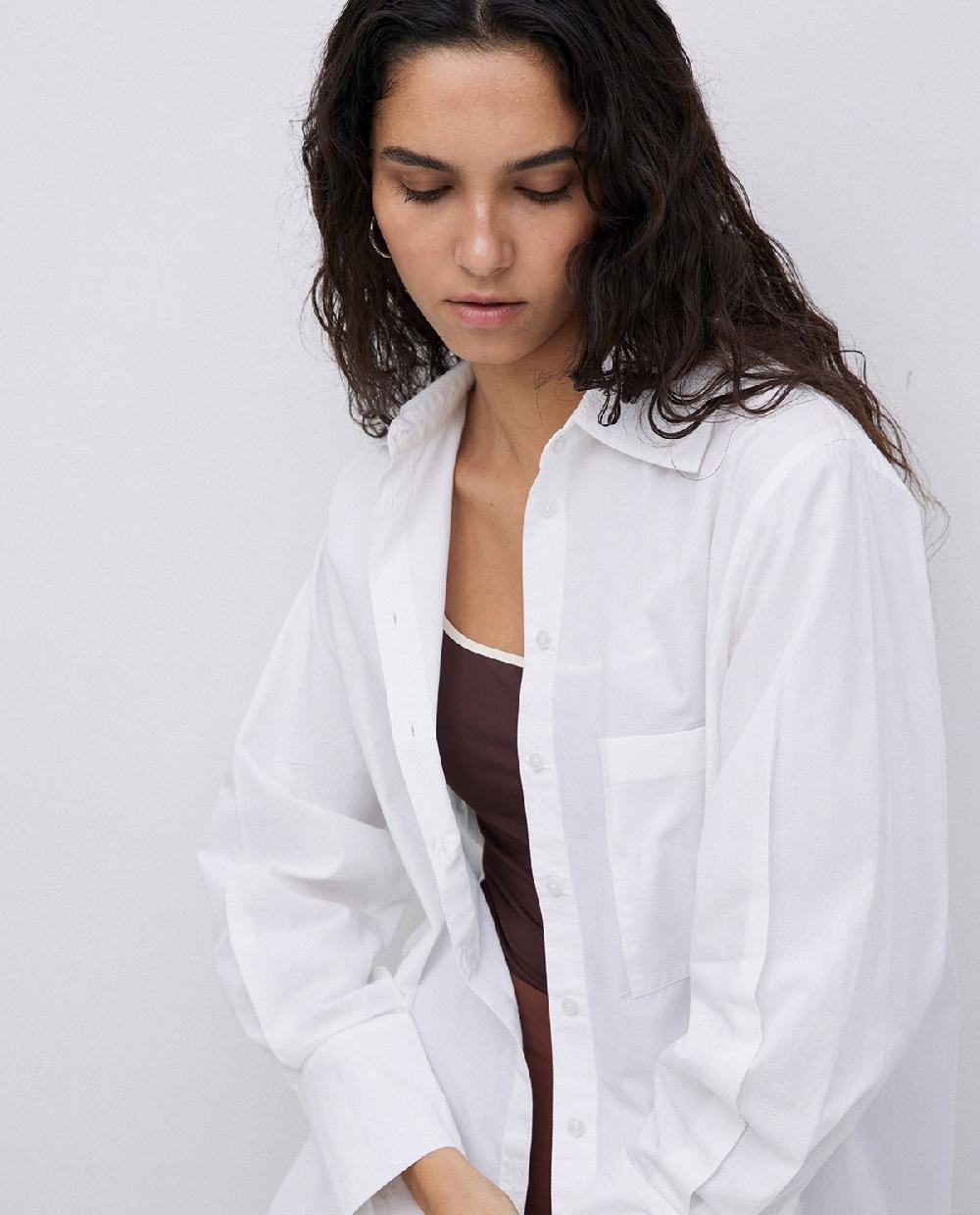 Yerse Camisa Popelín Lisa Blanco