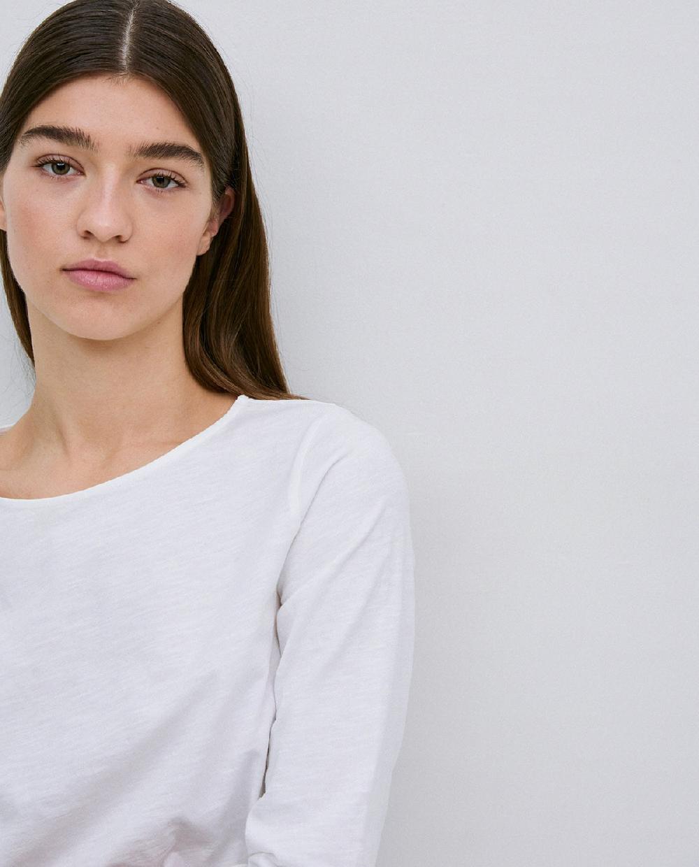 Yerse Camiseta 3/4 Algodón Flamé Blanco