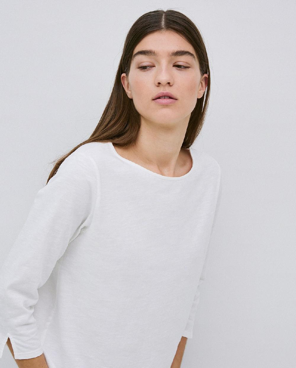 Yerse Camiseta 3/4 Algodón Flamé Crudo