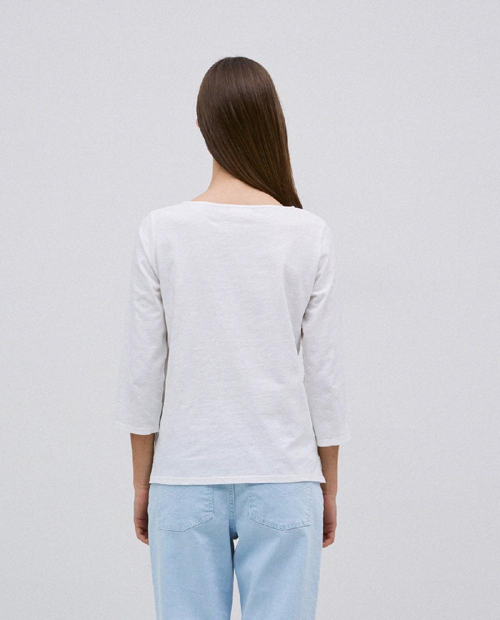 Yerse Camiseta 3/4 Algodón Flamé Crudo