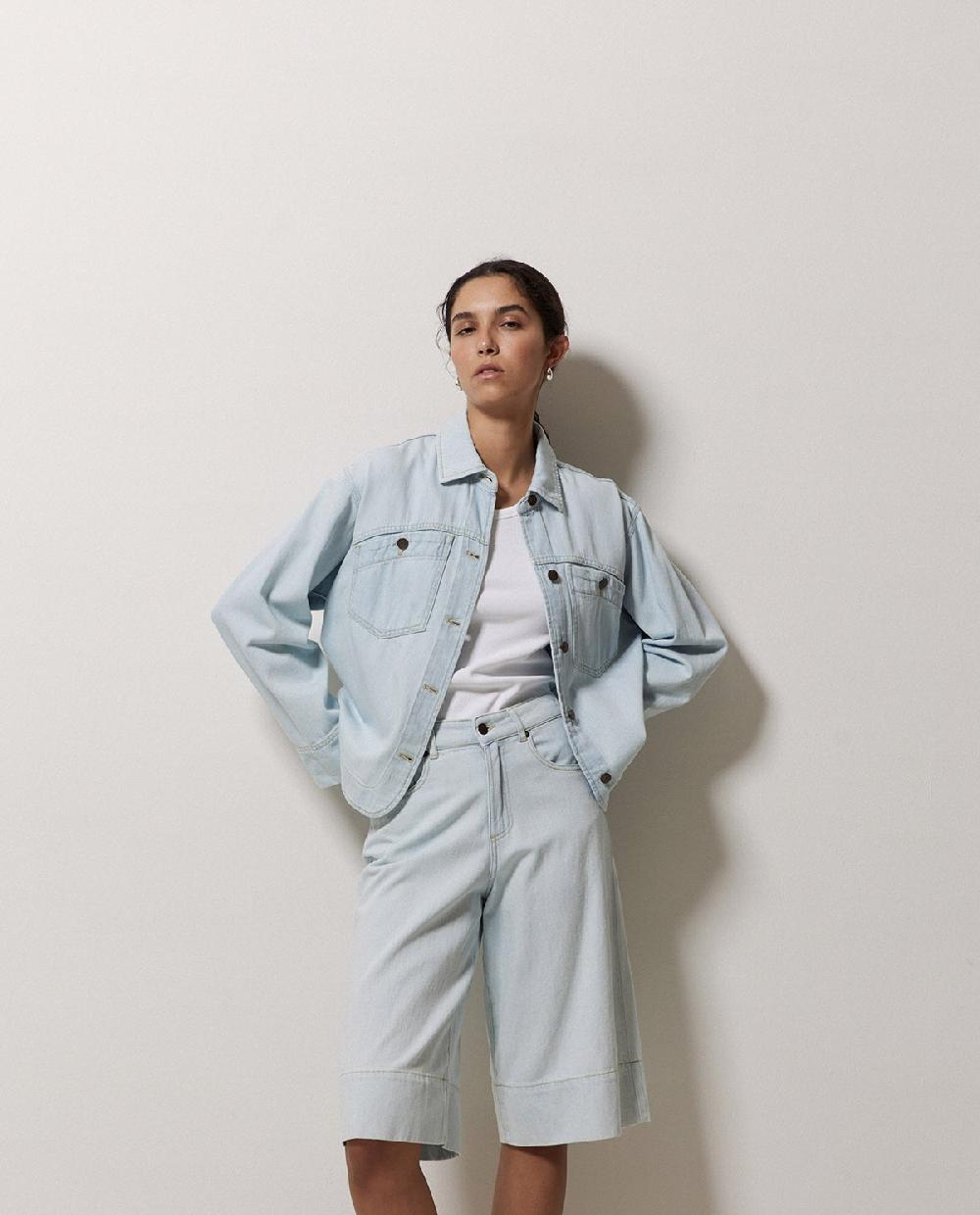 Yerse Cazadora Vaquera Bolsillos Azul índigo