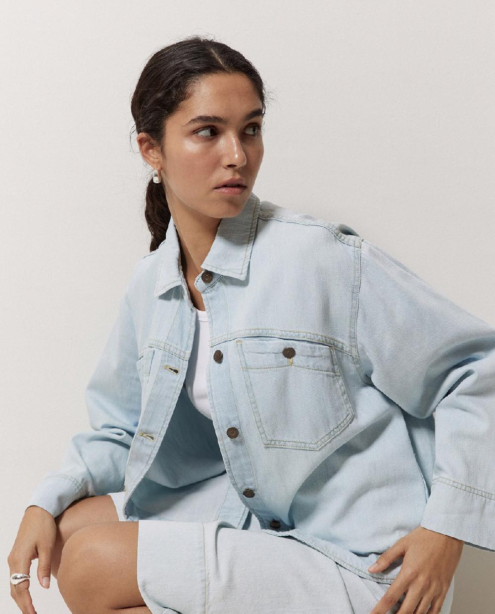 Yerse Cazadora Vaquera Bolsillos Azul índigo