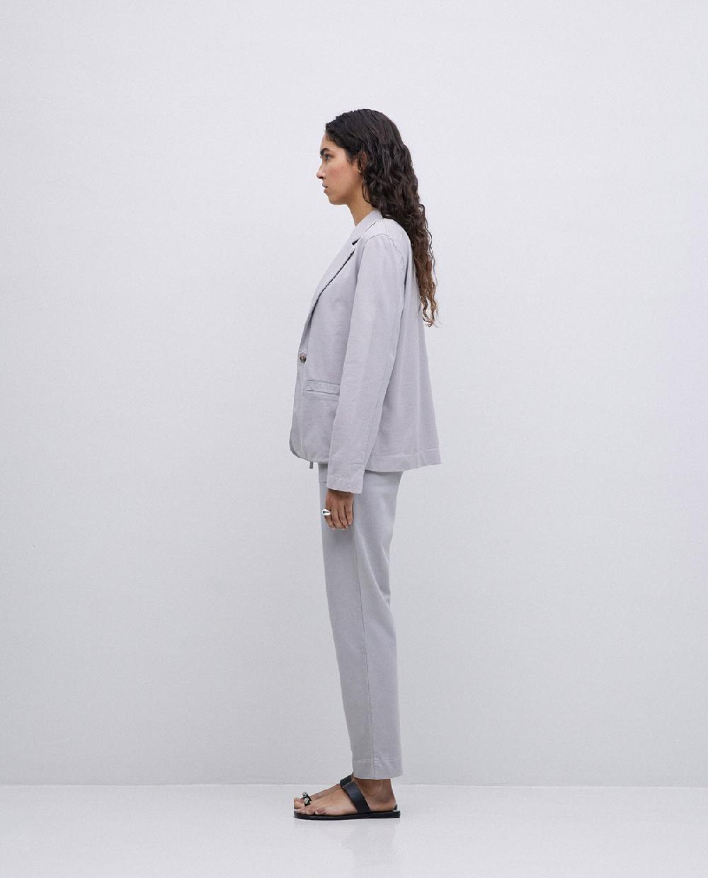 Yerse Chaqueta Americana Cuello Solapa Gris