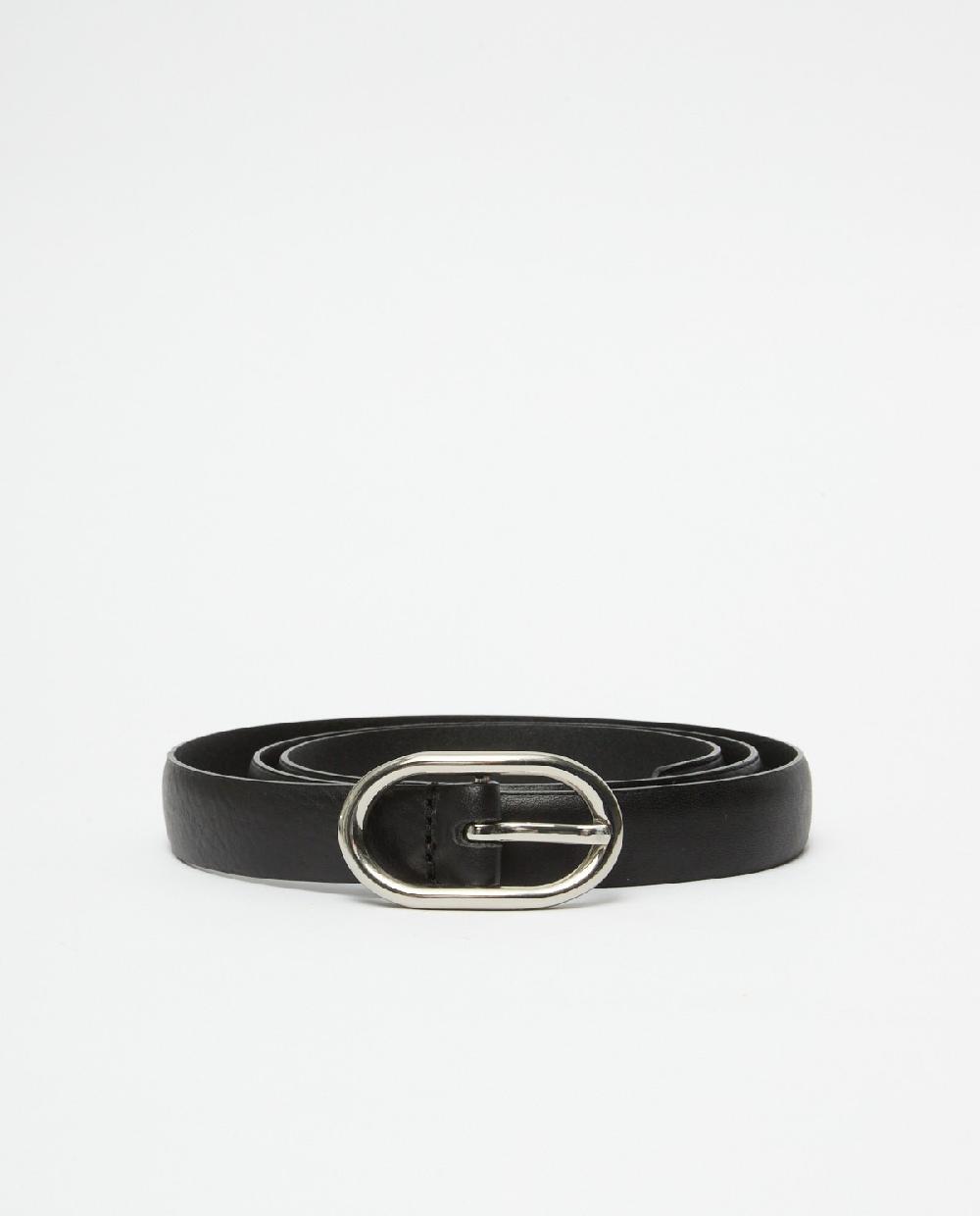 yerse Cinturón piel negro