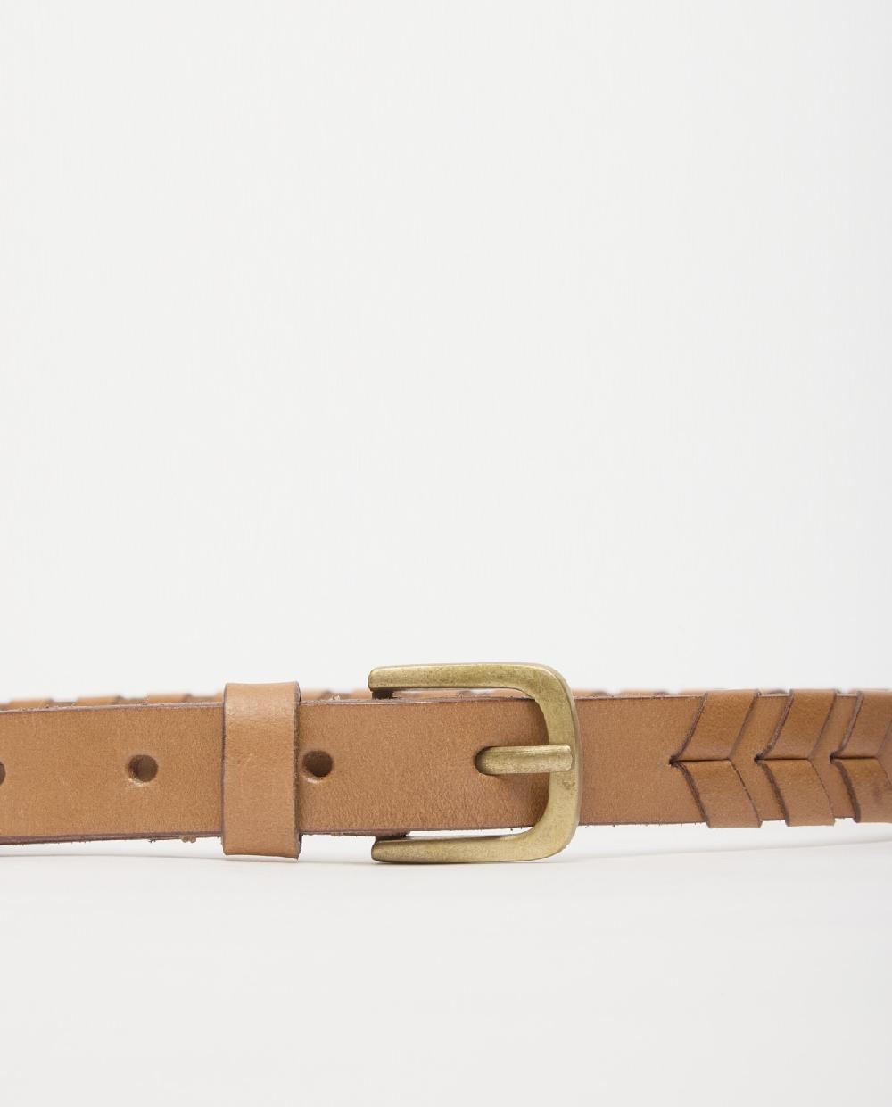 Yerse Cinturón Piel Trenzado Handmade Camel