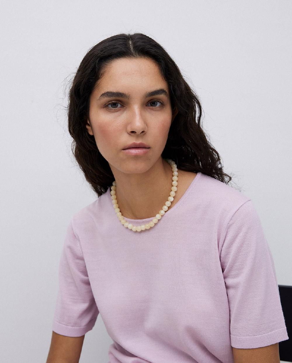 yerse Collar bolas beige