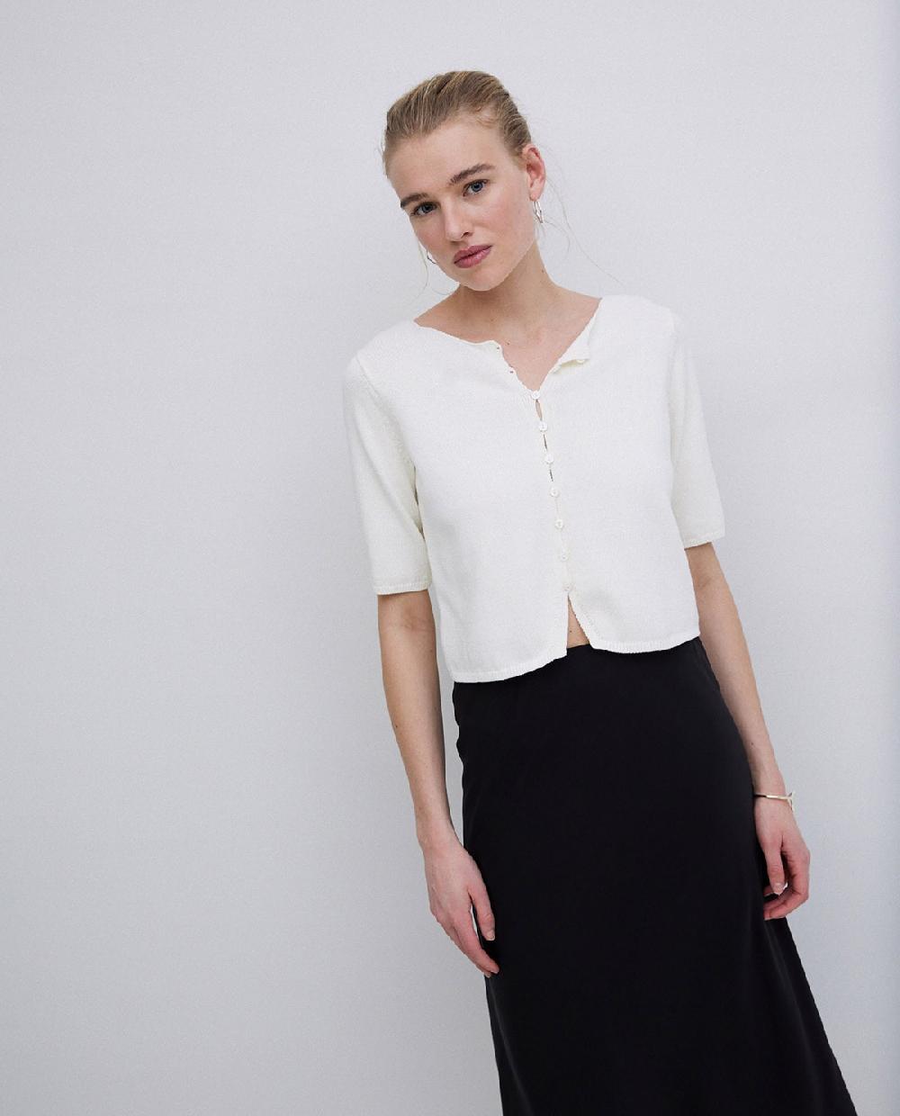 Yerse Falda Midi Tencel Negro