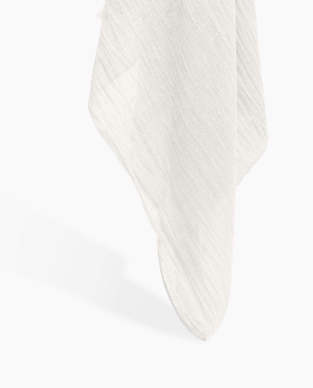 Yerse Fular Gasa De Algodón Y Lino Crudo