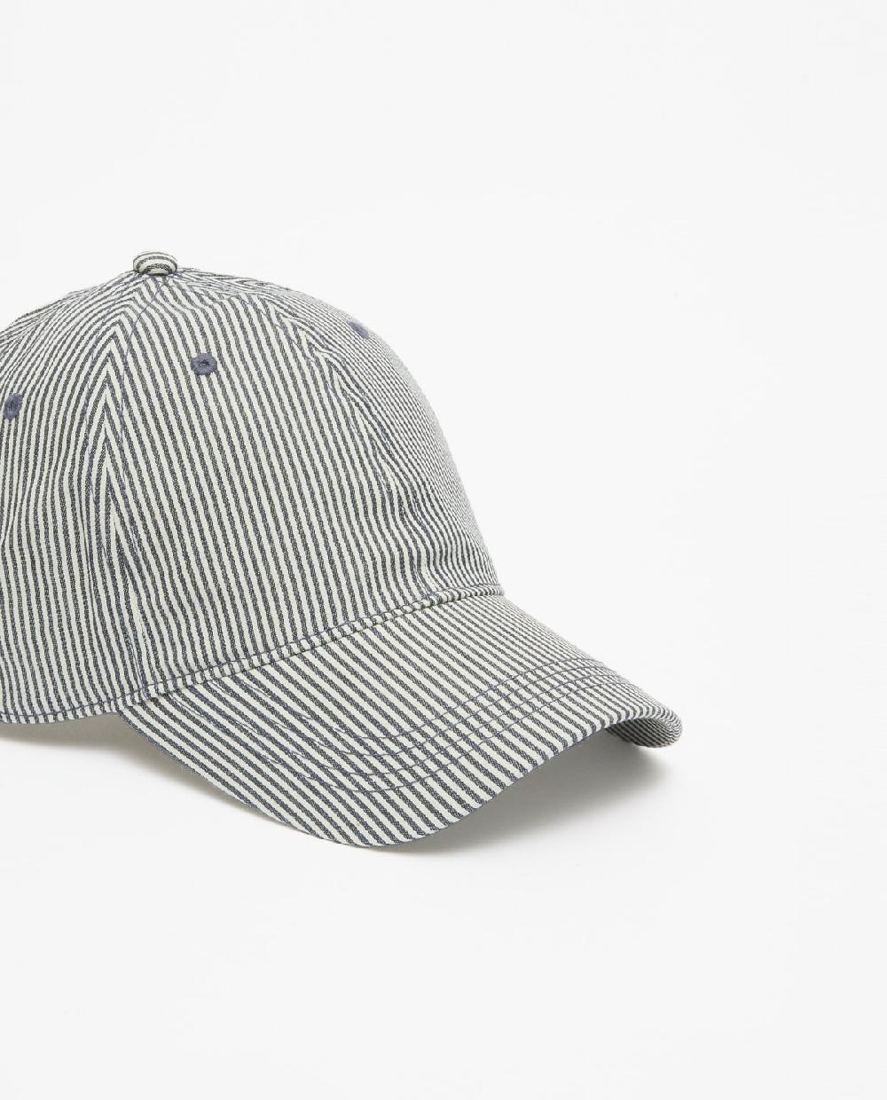 Yerse Gorra Ajustable Rayas Gris