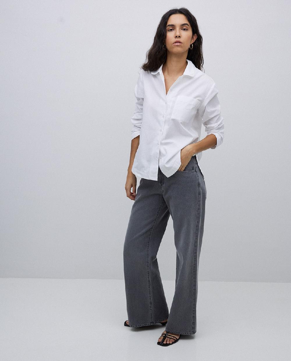 yerse Jeans anchos gris