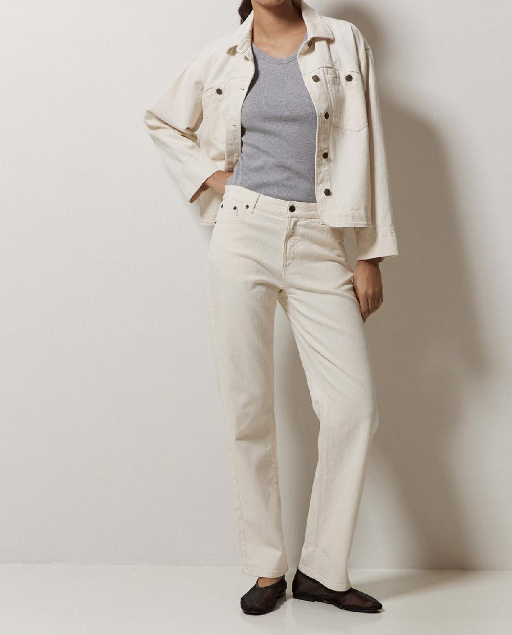 yerse Jeans rectos crudo