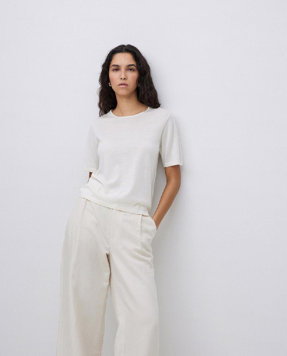 Yerse Jersey 100% Lana De Merino Crudo