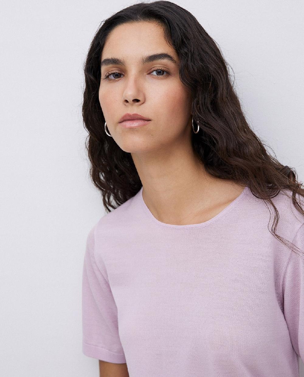 Yerse Jersey 100% Lana De Merino Rosa Pálido