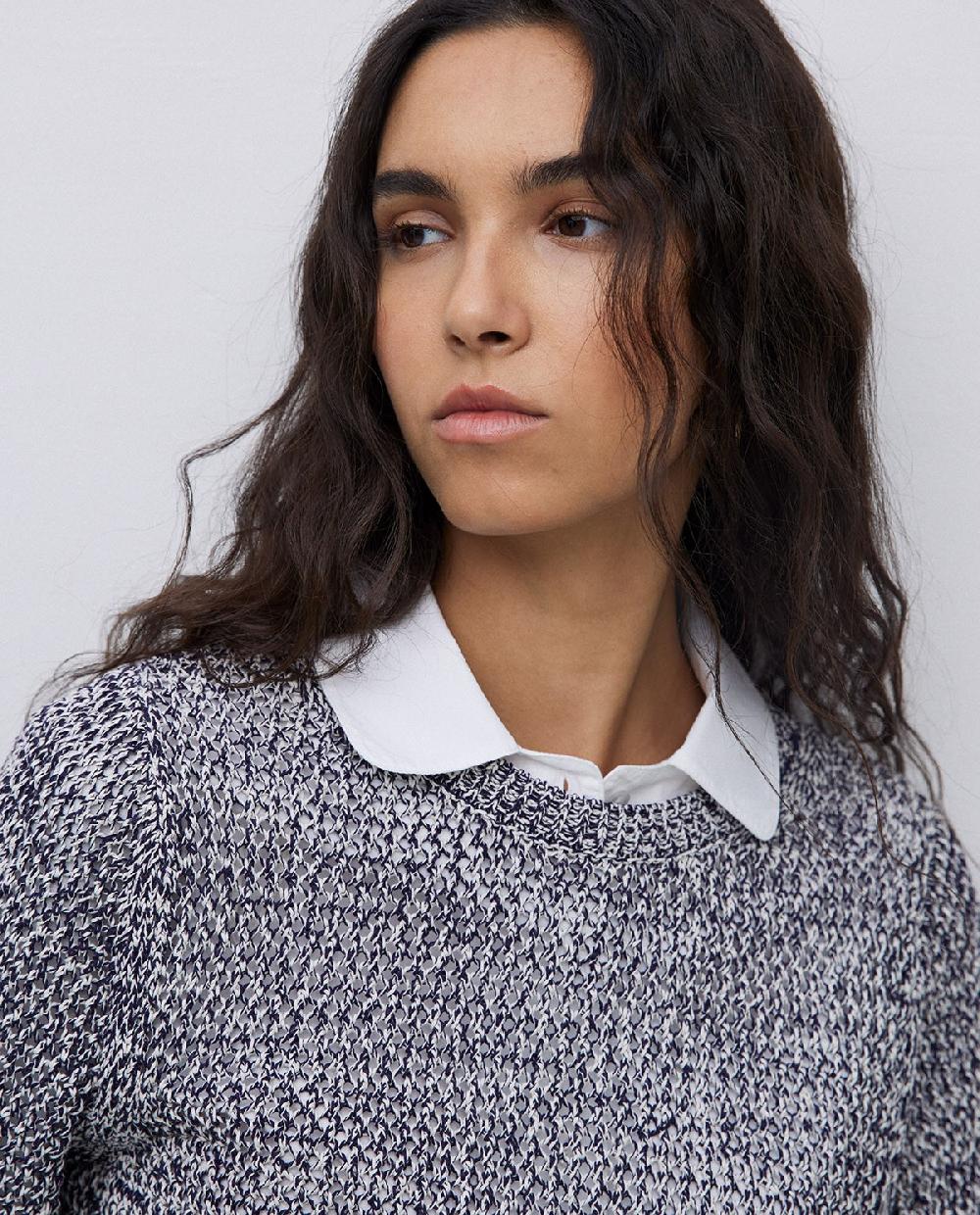 Yerse Jersey Calado Azul Oscuro