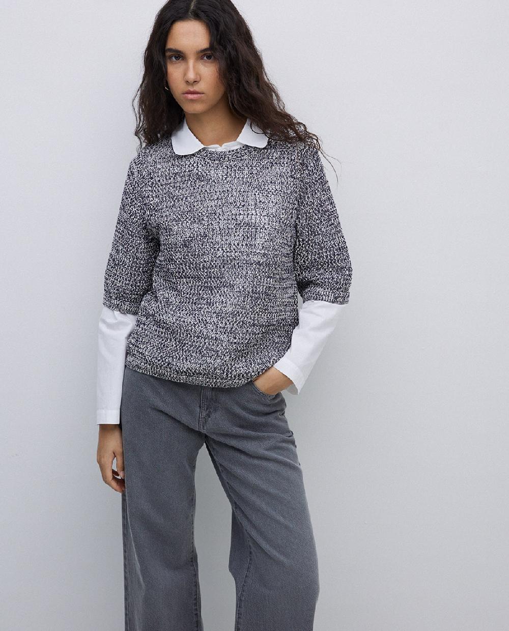 Yerse Jersey Calado Azul Oscuro