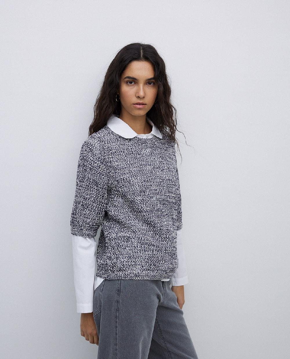 Yerse Jersey Calado Azul Oscuro