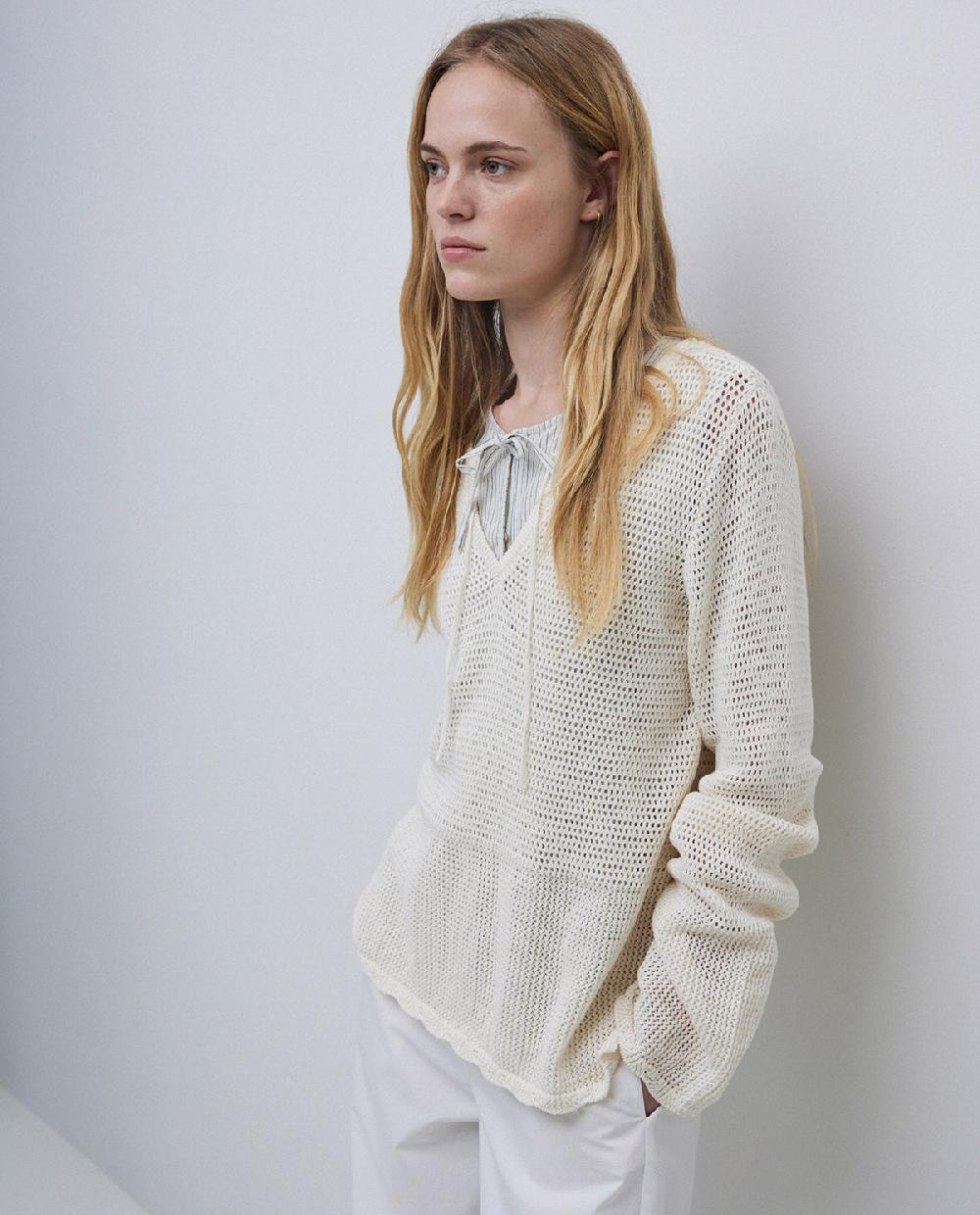 Yerse Jersey Calado Lazo Blanco Roto