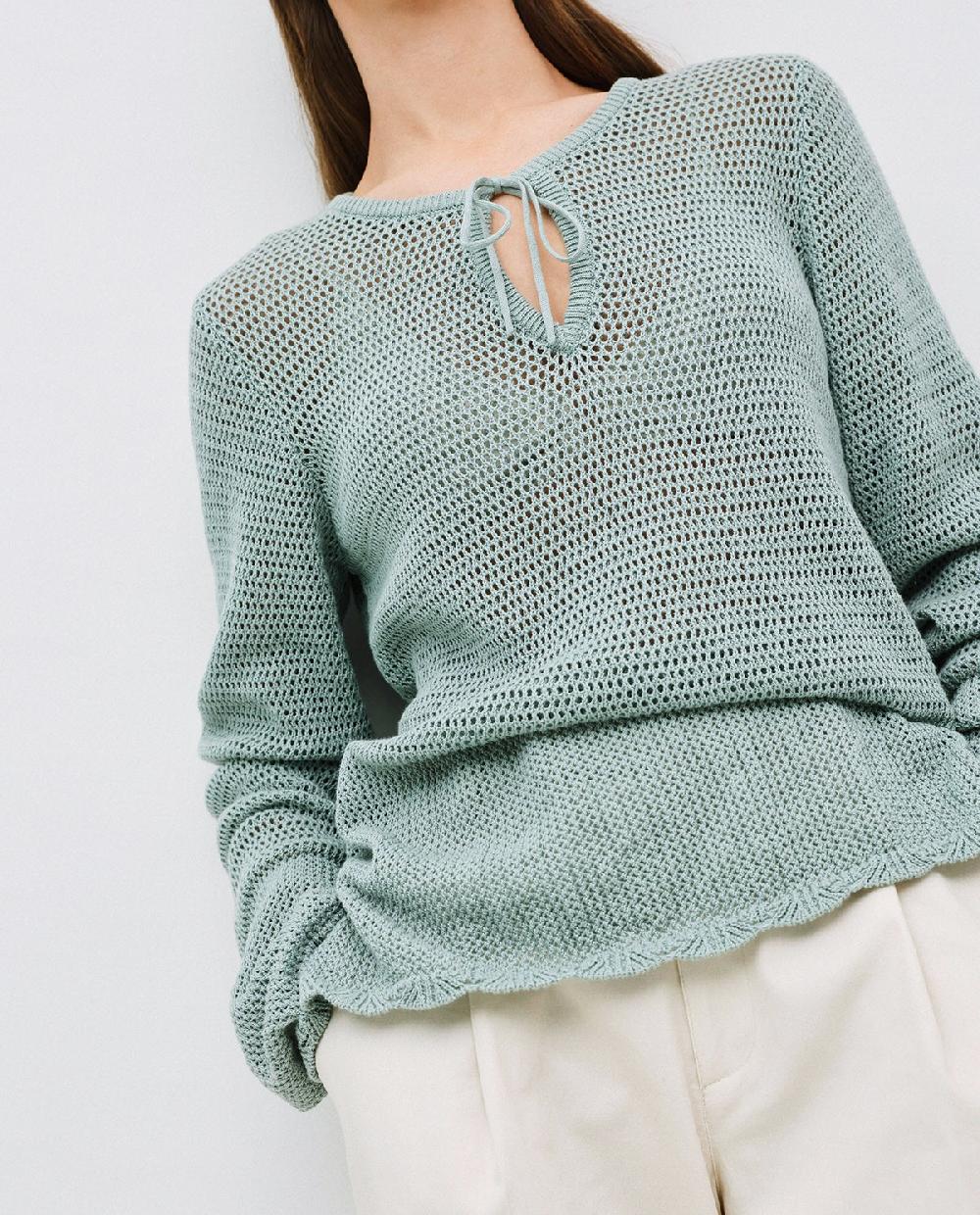Yerse Jersey Calado Lazo Verde Claro