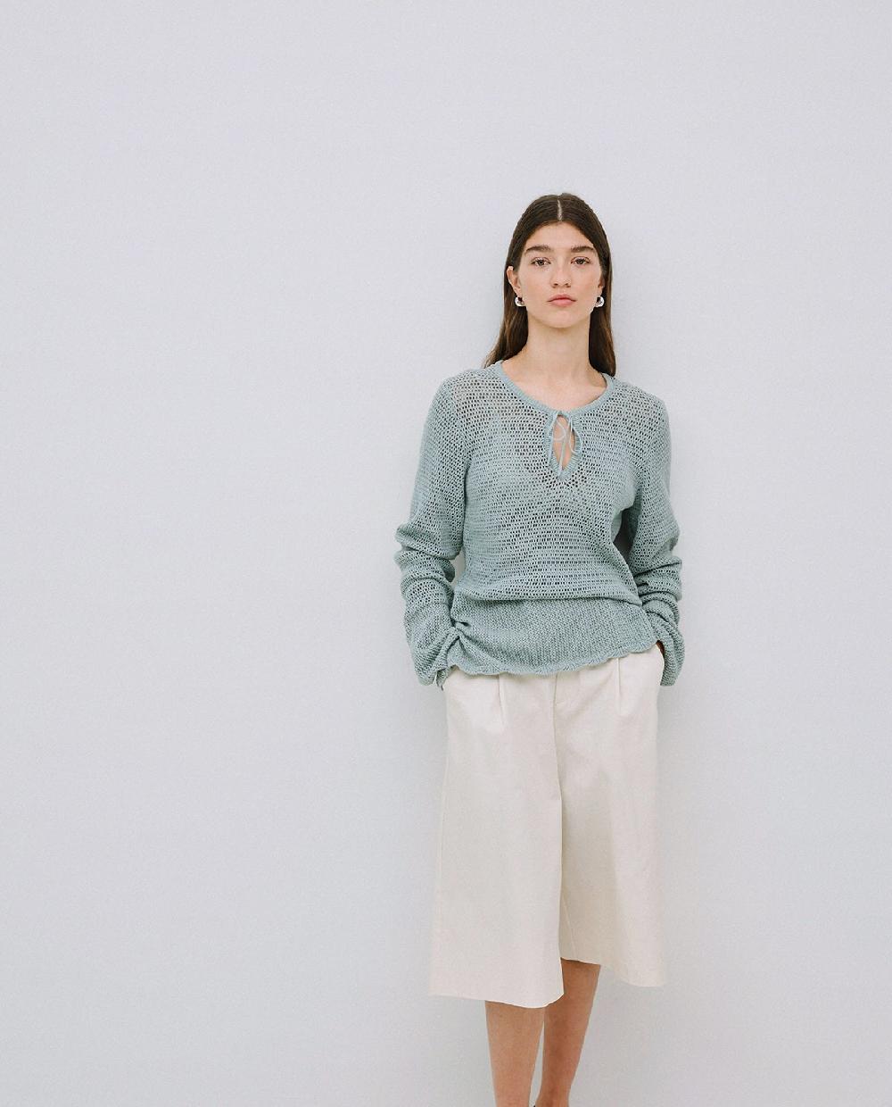 Yerse Jersey Calado Lazo Verde Claro
